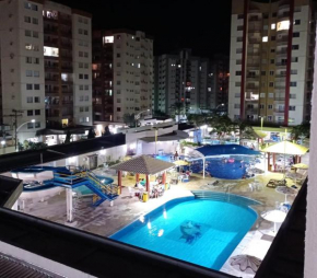 Privê das Thermas 01 - Ar Split nos 2 quartos, ventilador na sala, purificador água gelada e natural
